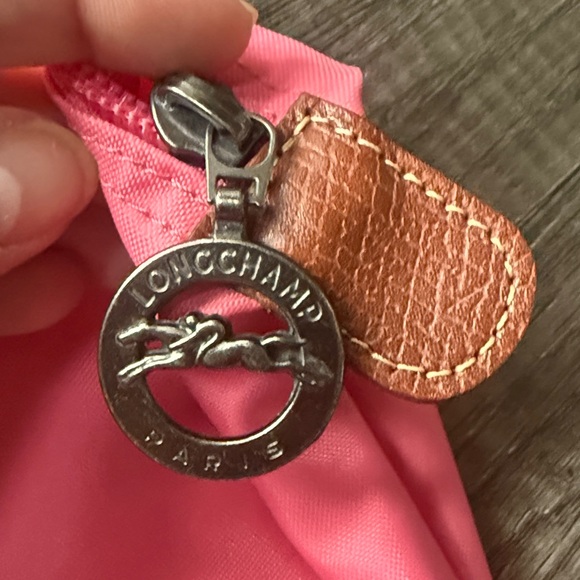 Longchamp Le Pliage XL Travel Tote Hot Pink Nylon Leather Trim Vintage - Picture 5 of 10